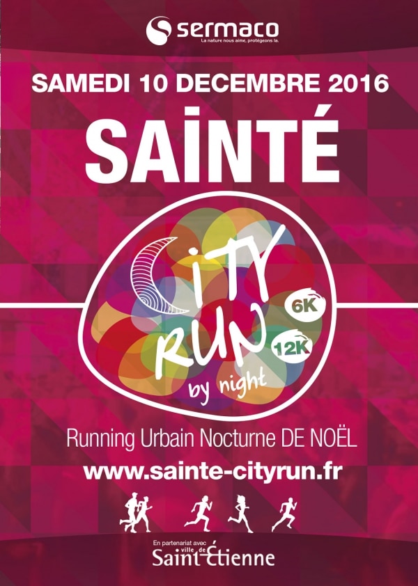 Affiche Sainté City Run 2016