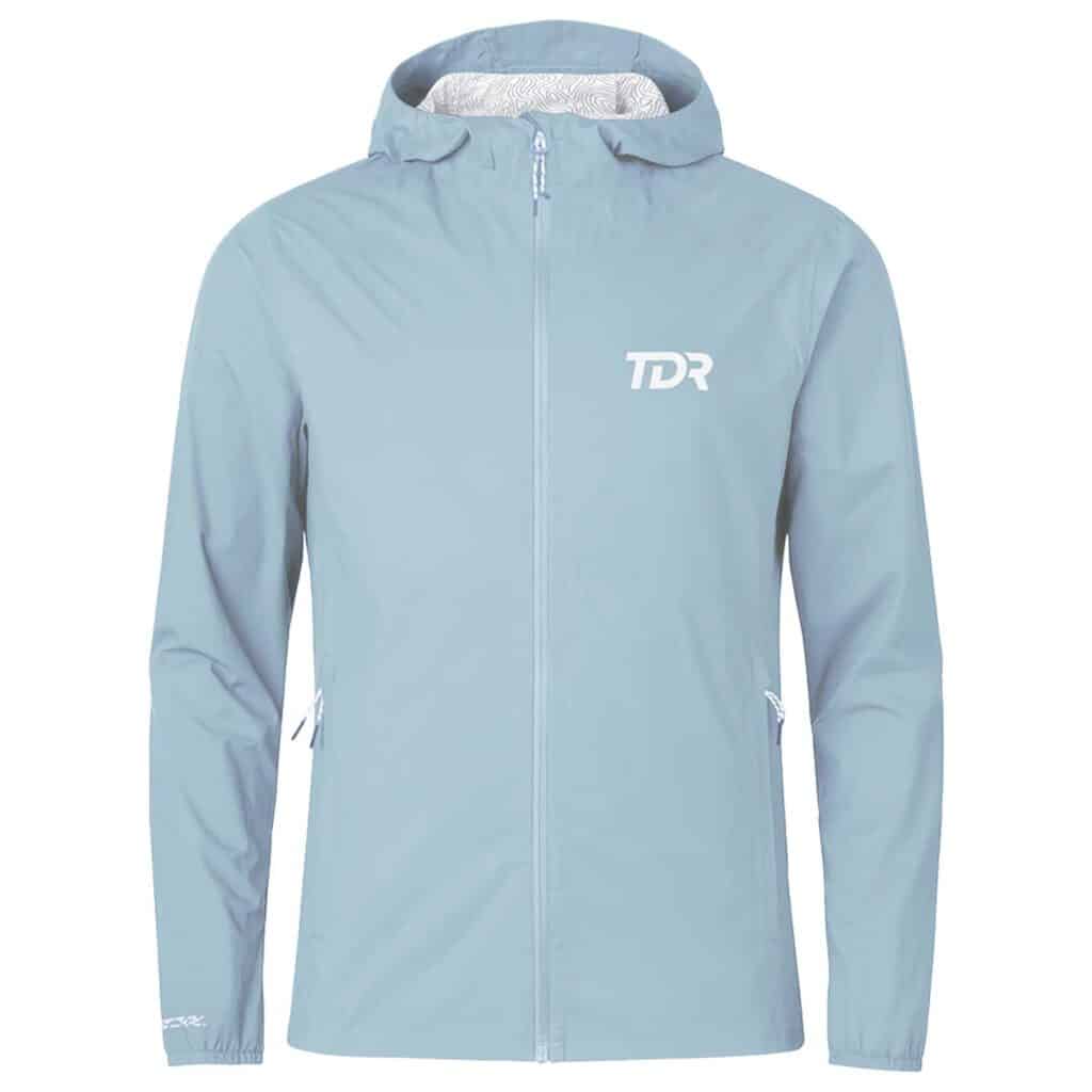 Veste membrane trail running TDR Bleue