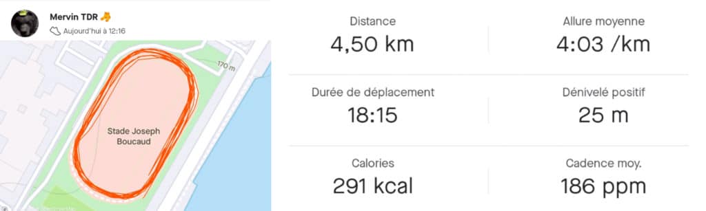 Trace strava de Mervin