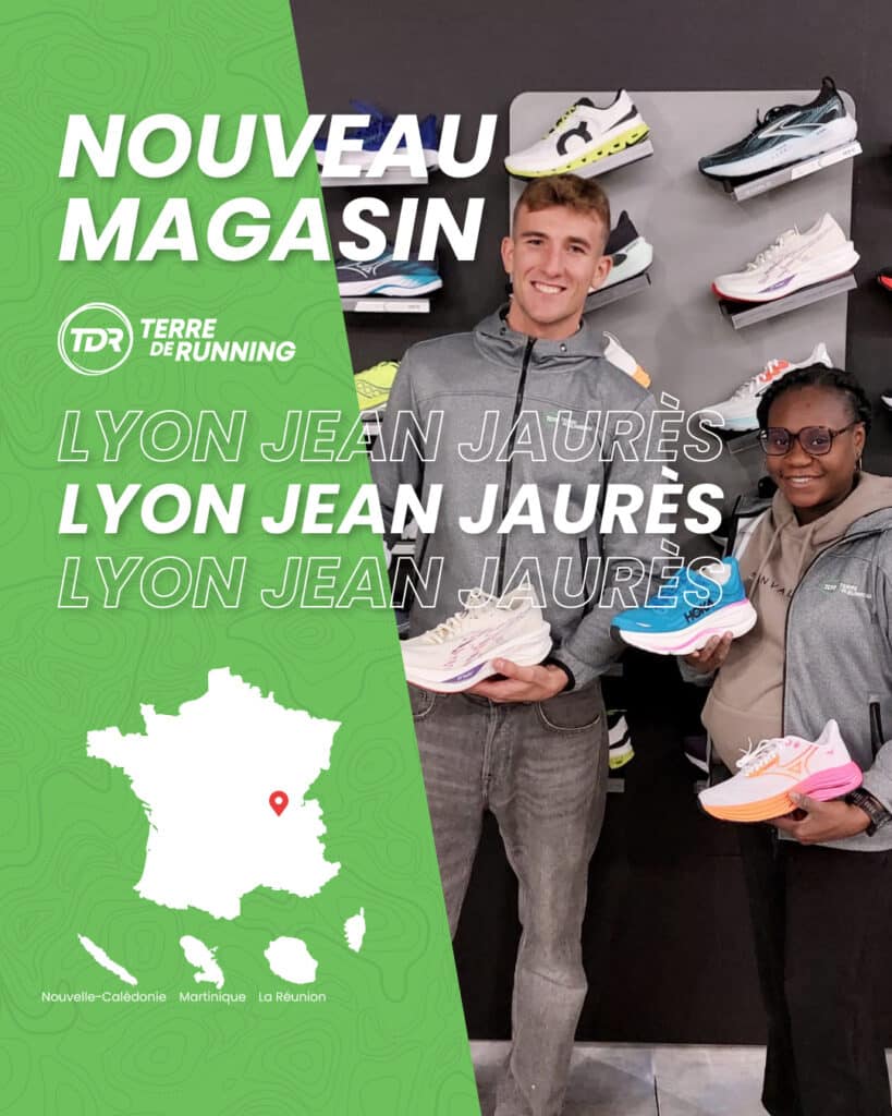 Nouveau magasin terre de running Lyon Jean Jaurès