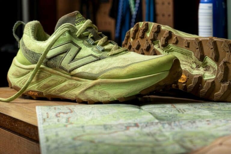 New Balance Fresh Foam X Hierro v9 conçue pour les sorties trail du quotidien.